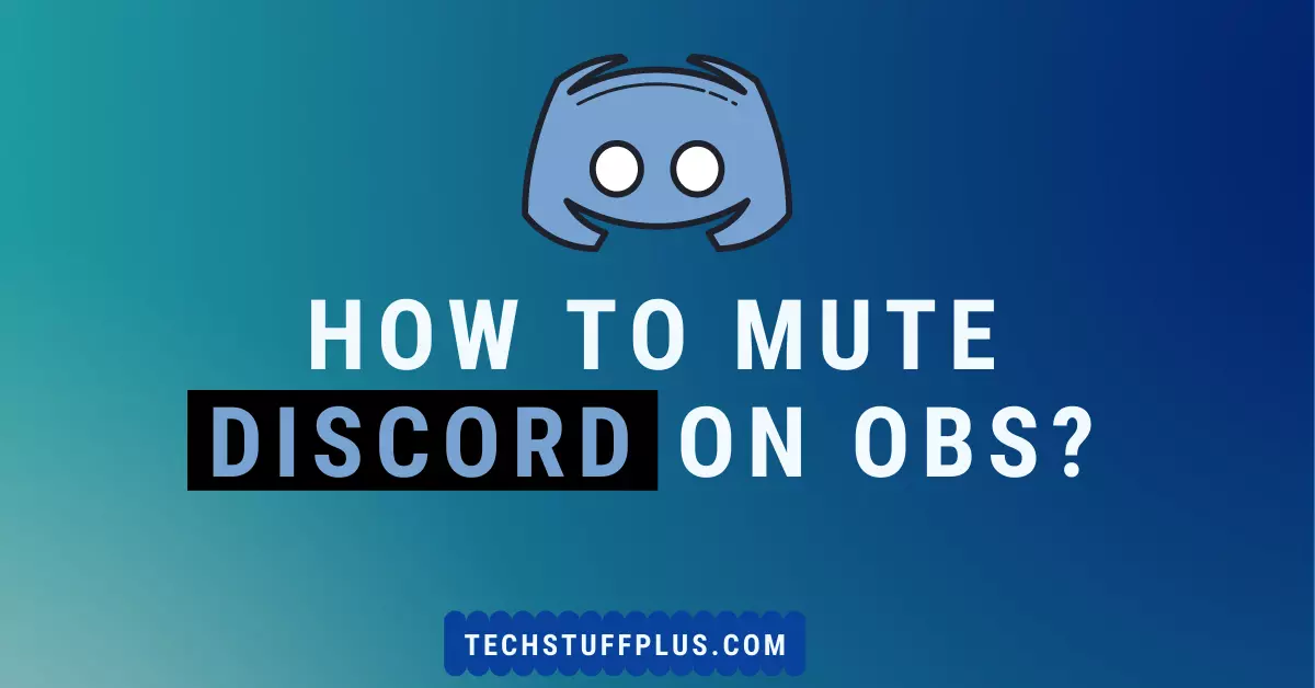 Mute discord on obs
